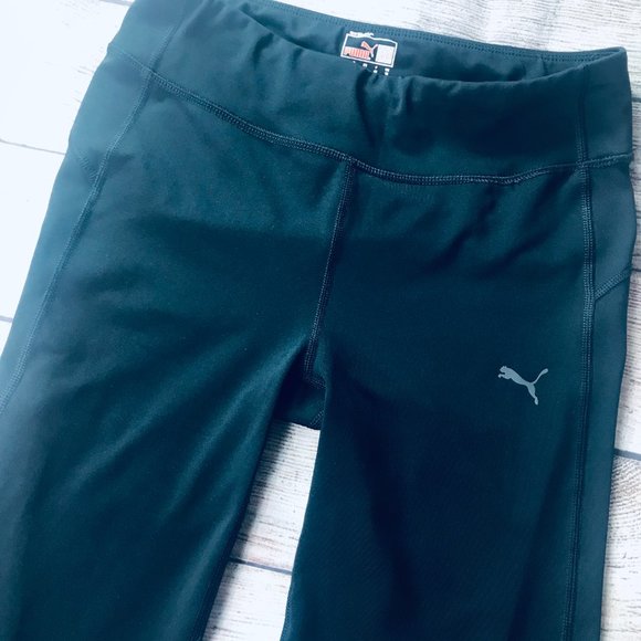 Puma sz M crop length black athletic legging - Picture 2 of 4